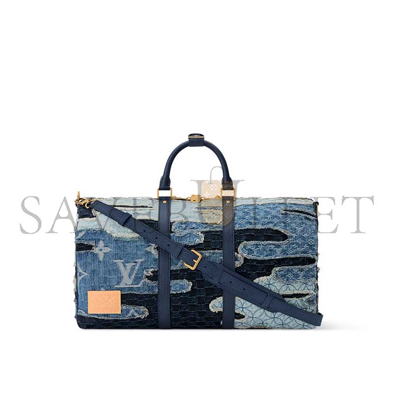 LOUIS VUITTON DENIM KEEPALL BANDOULIÈRE 50 M26117 (50*29*23cm) LOUIS VUITTON DENIM KEEPALL BANDOULIÈRE 50 M26117 (50*29*23cm)